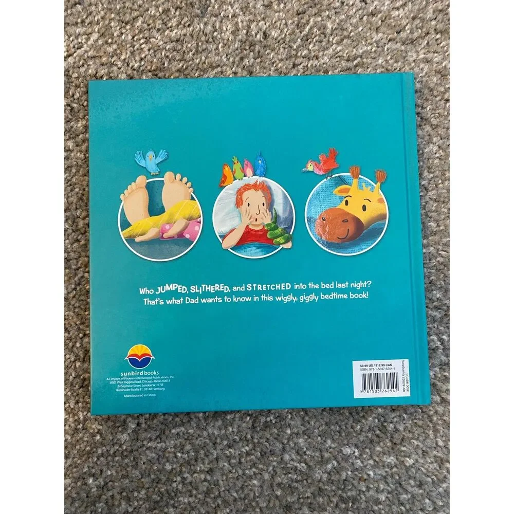 Kids Baby's Hardcover Bedtime Animal Book Who Jumped Into the Bed